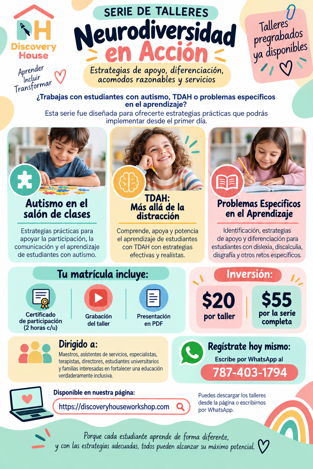 Serie de Talleres Neurodiversidad
