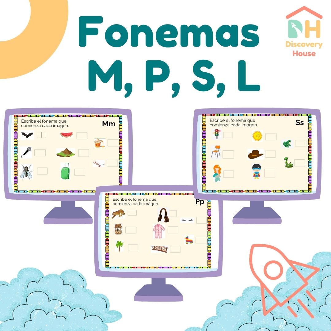 Fonemas M, P, S, L