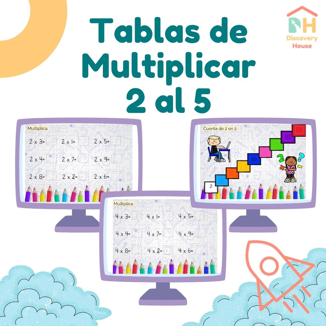 Tablas de Multiplicar 2 al 5