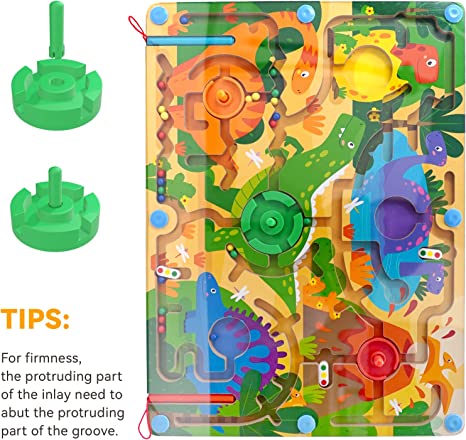 WOOD CITY Magnetic Maze Board Game