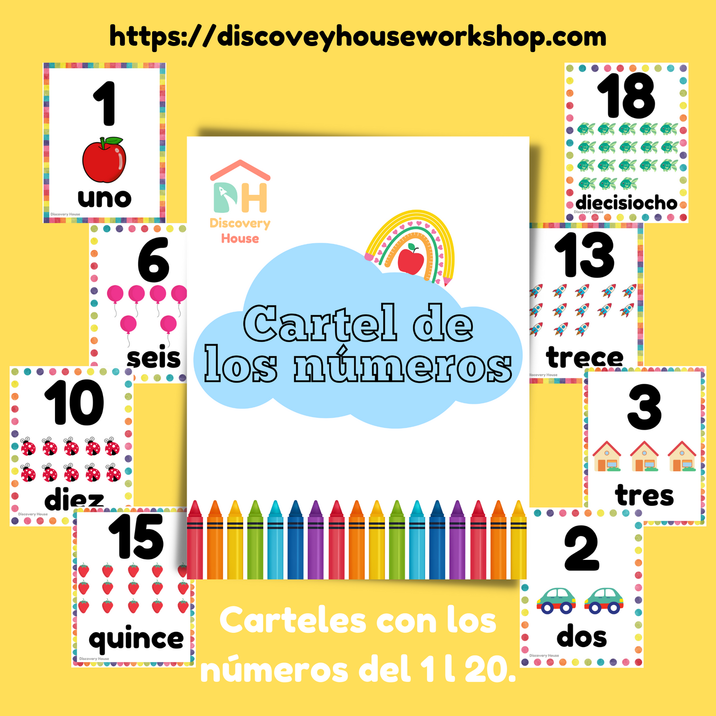 Carteles de los Números 1-20