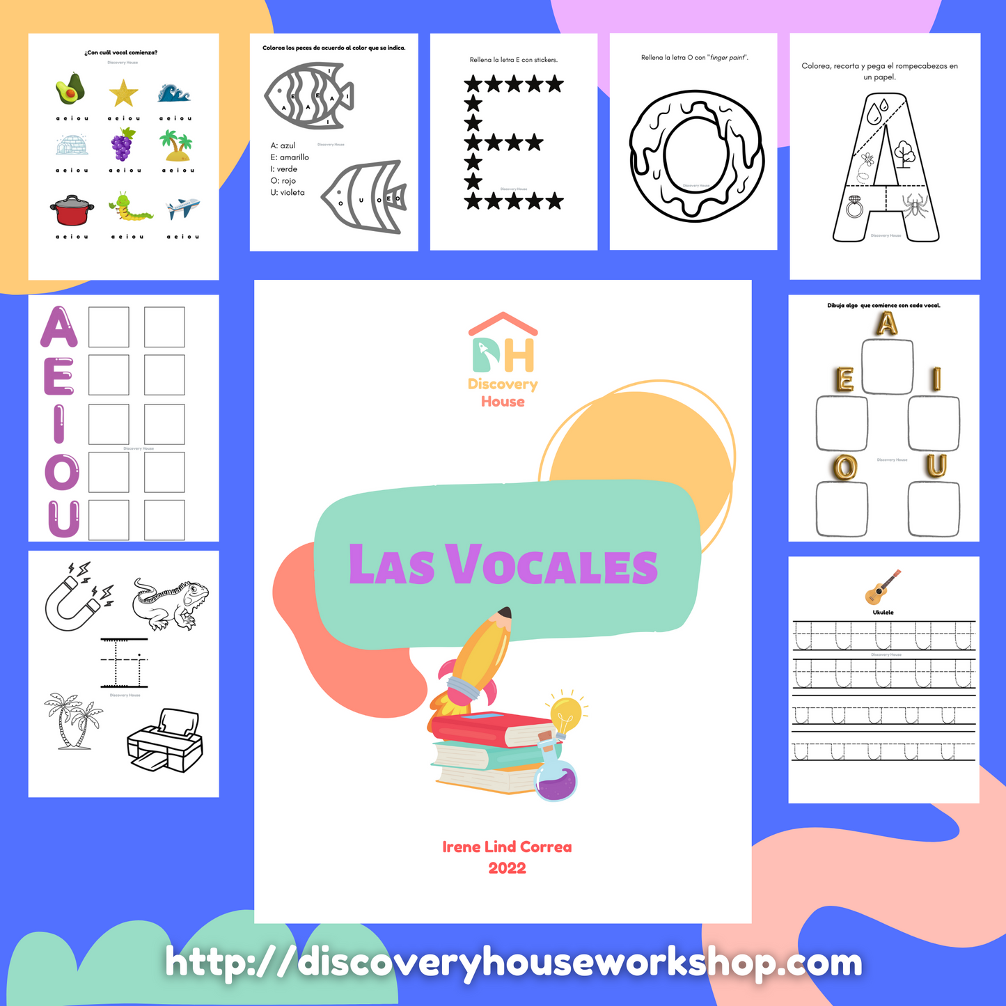 Las Vocales (Hojas de Tareas)