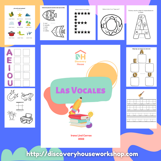 Las Vocales (Hojas de Tareas)