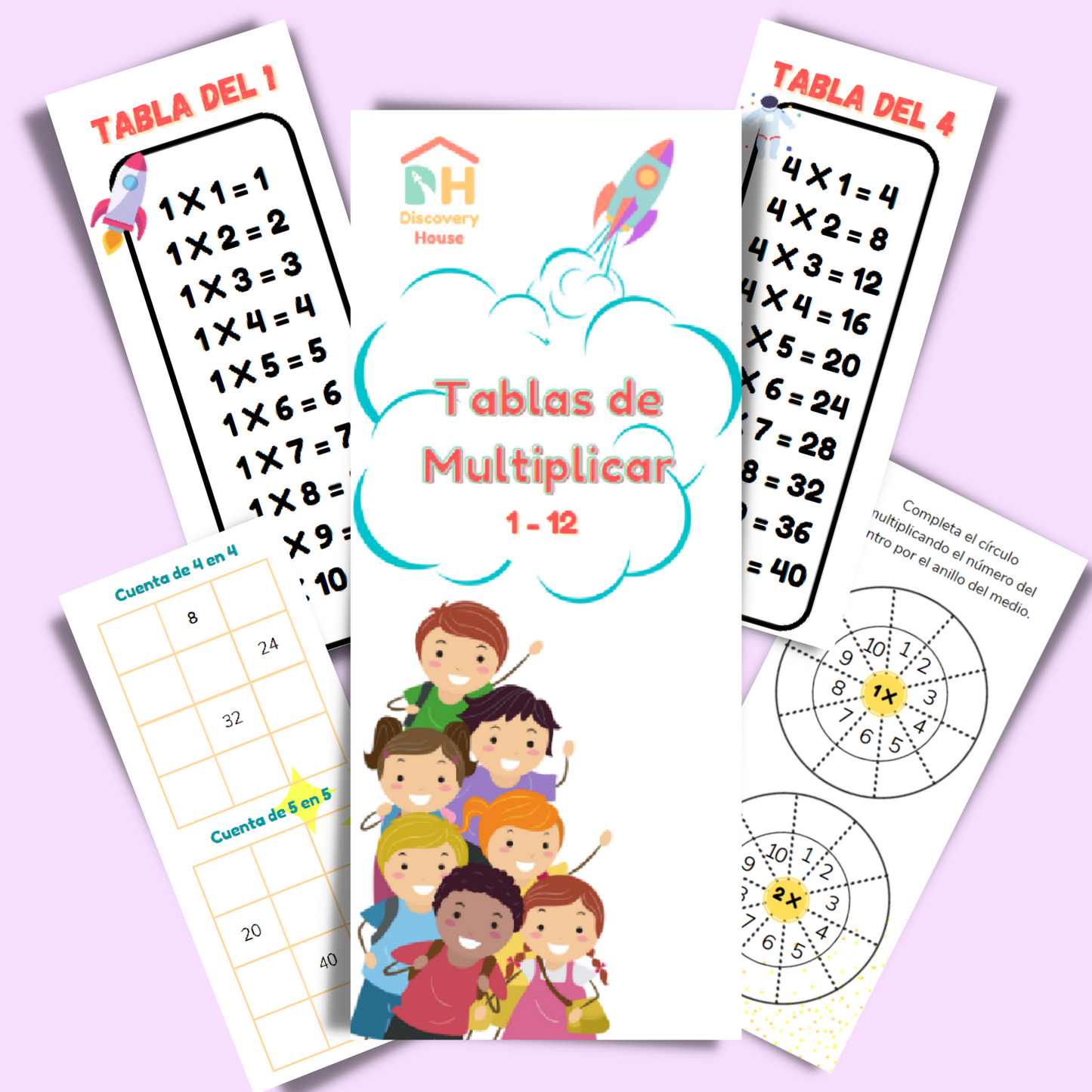 Tarjetero Tablas de Multiplicar
