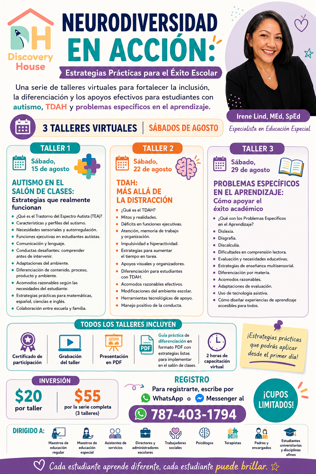 Serie de Talleres Neurodiversidad
