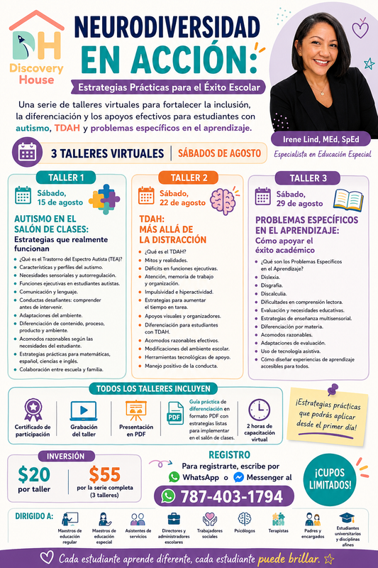 Serie de Talleres Neurodiversidad